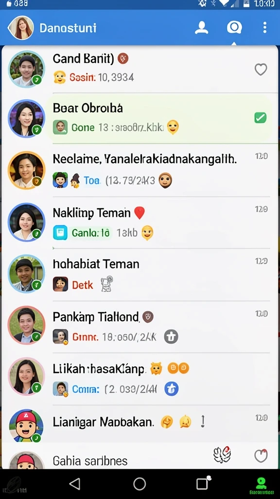 Tampilan dunia penuh warna dan detail.