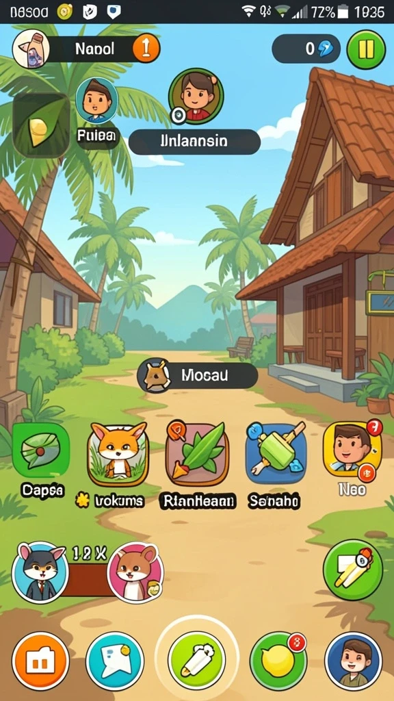 Tampilan awal yang menarik dan mudah dipahami.