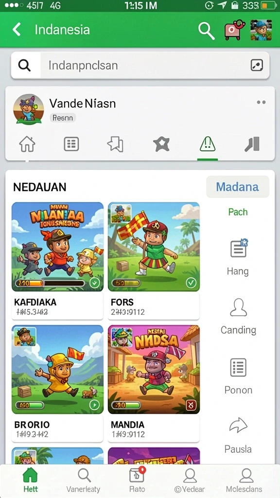 Mode permainan yang bervariasi dan menantang.
