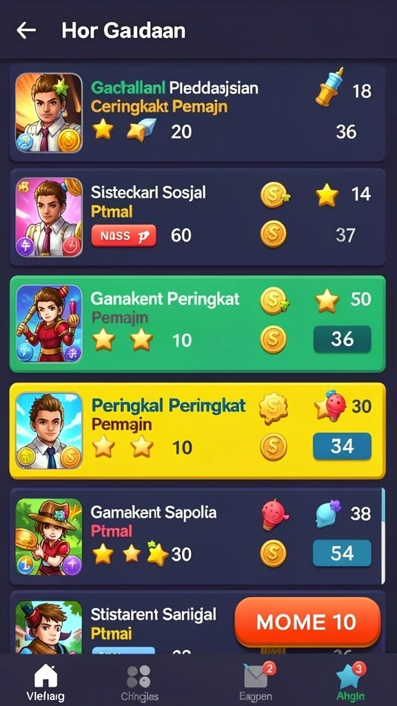 Mode multiplayer yang menyenangkan dan kompetitif.