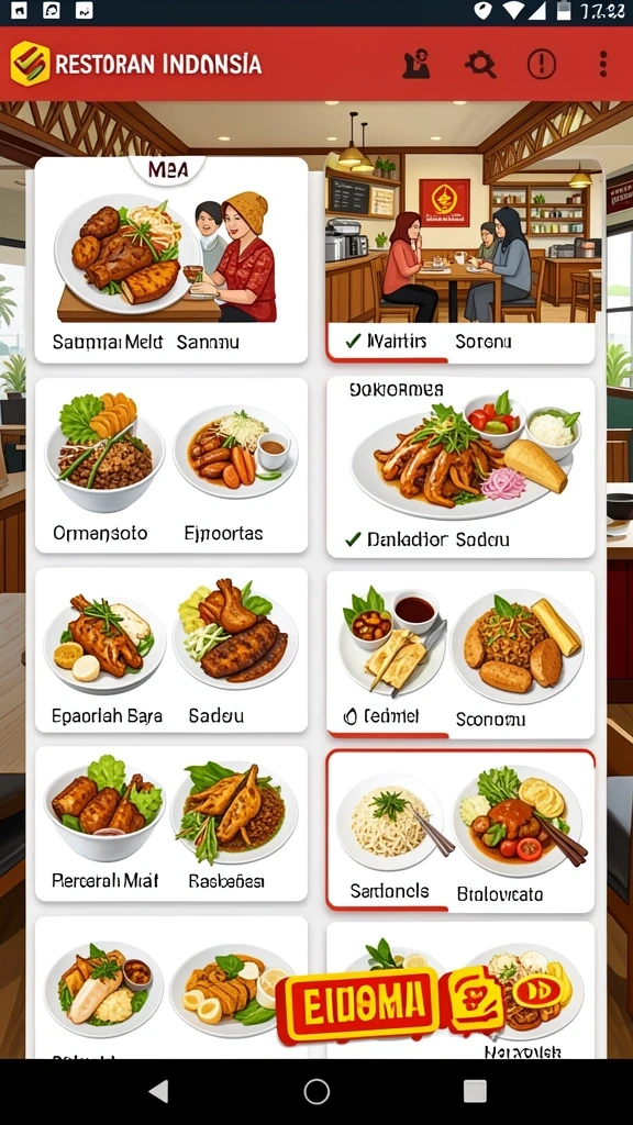 Tampilan awal aplikasi yang menarik dan mudah digunakan.