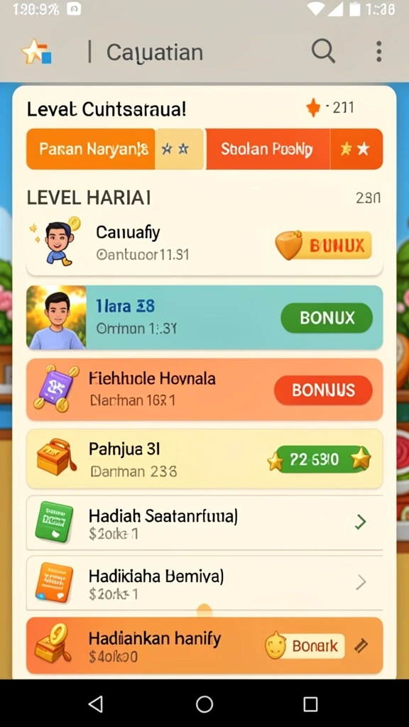 Screenshot menampilkan karakter unik dengan kemampuan spesial.