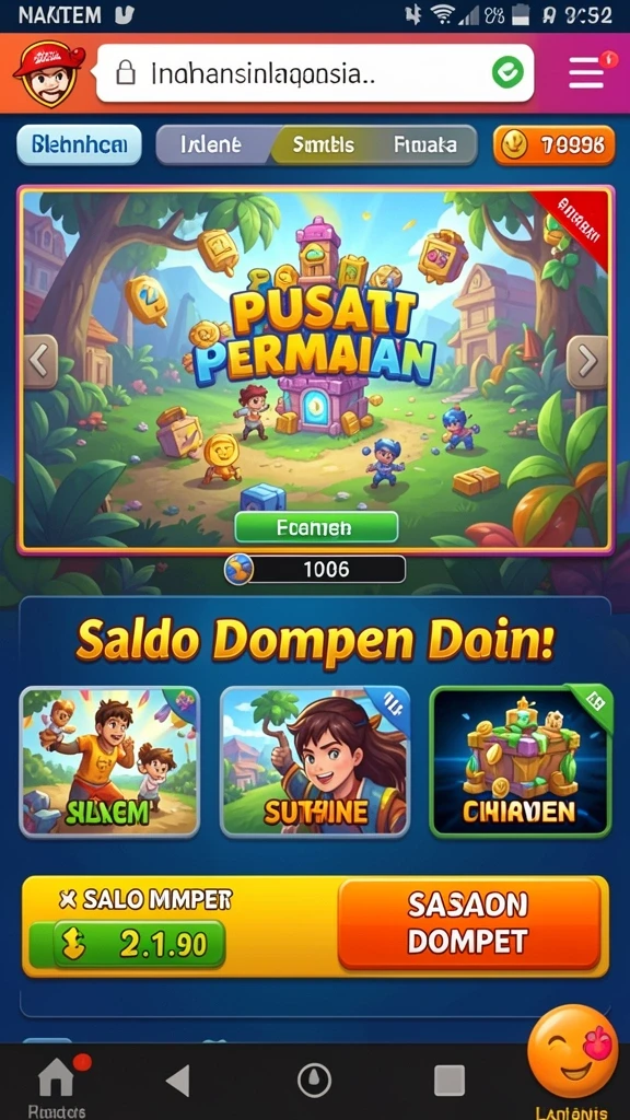 Tampilan awal yang menarik dan user-friendly.