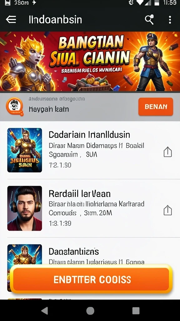 Mode permainan seru yang menantang.