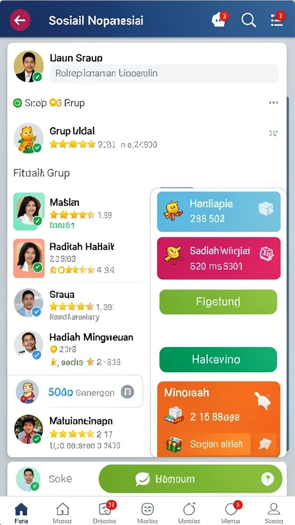 Mode multiplayer yang memungkinkan bersosialisasi.