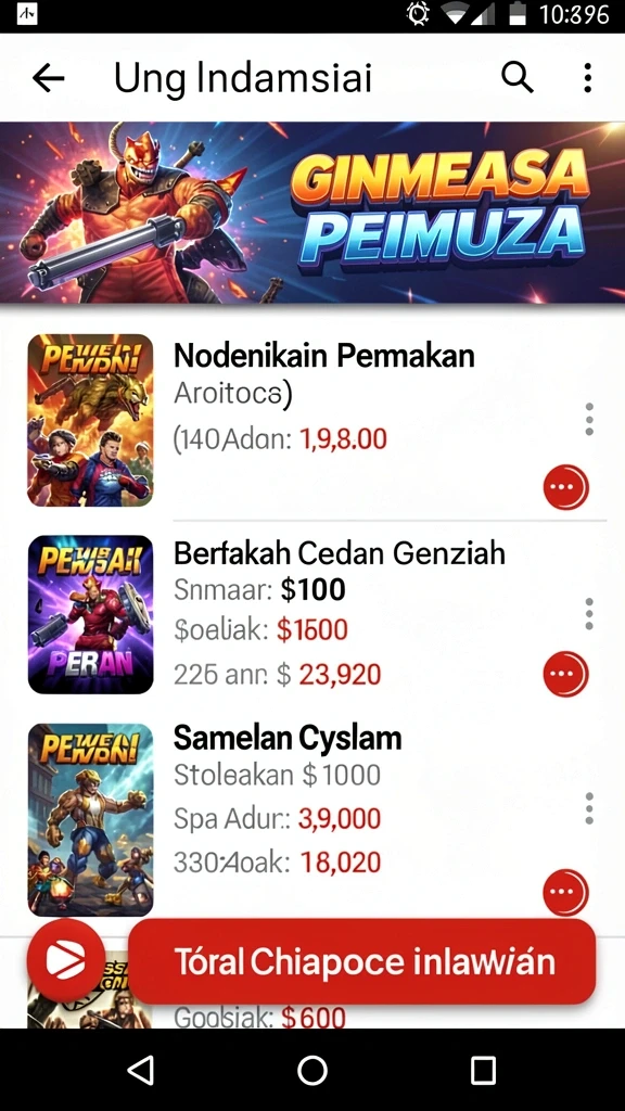 Grafis yang cerah dan berwarna menarik.