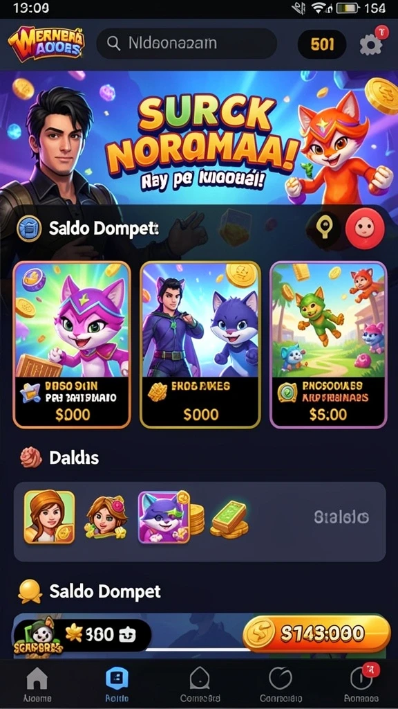 Berbagai tema mesin slot yang penuh warna.