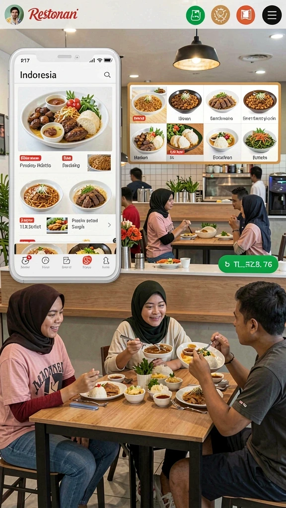 Menampilkan karakter utama yang siap berpetualang.