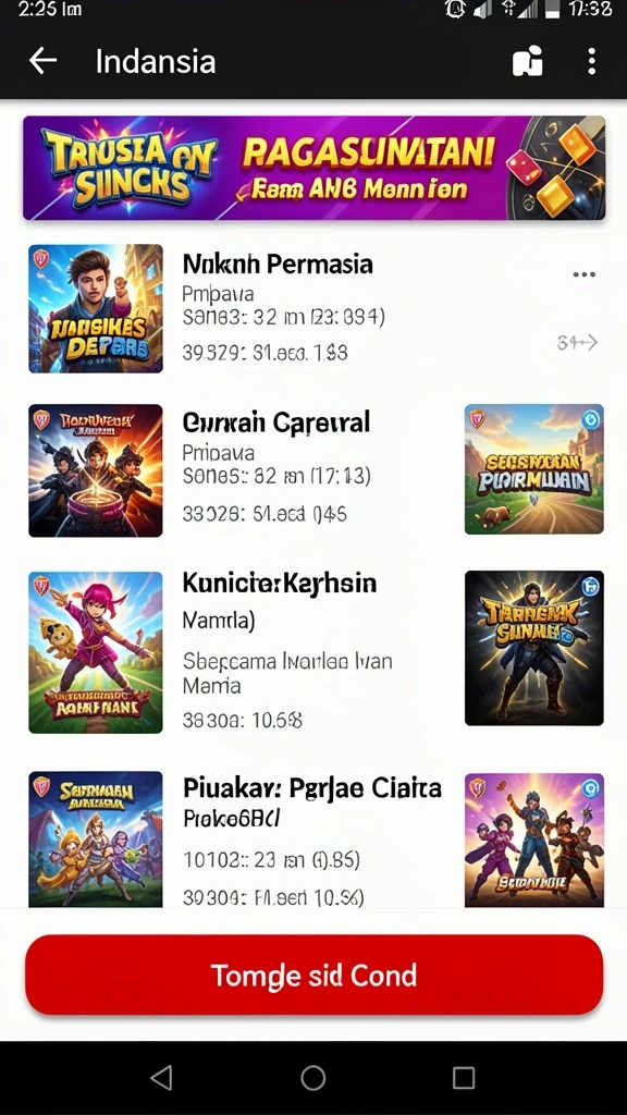 Screenshot menunjukkan aksi seru dalam permainan.