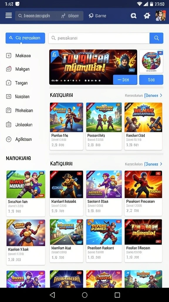 Tampilan antarmuka yang menarik dan user-friendly.