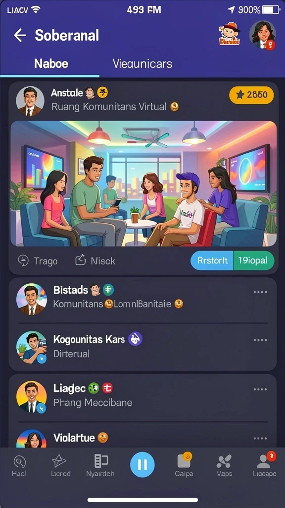 Gambar leaderboard yang menunjukkan peringkat pemain terbaik.