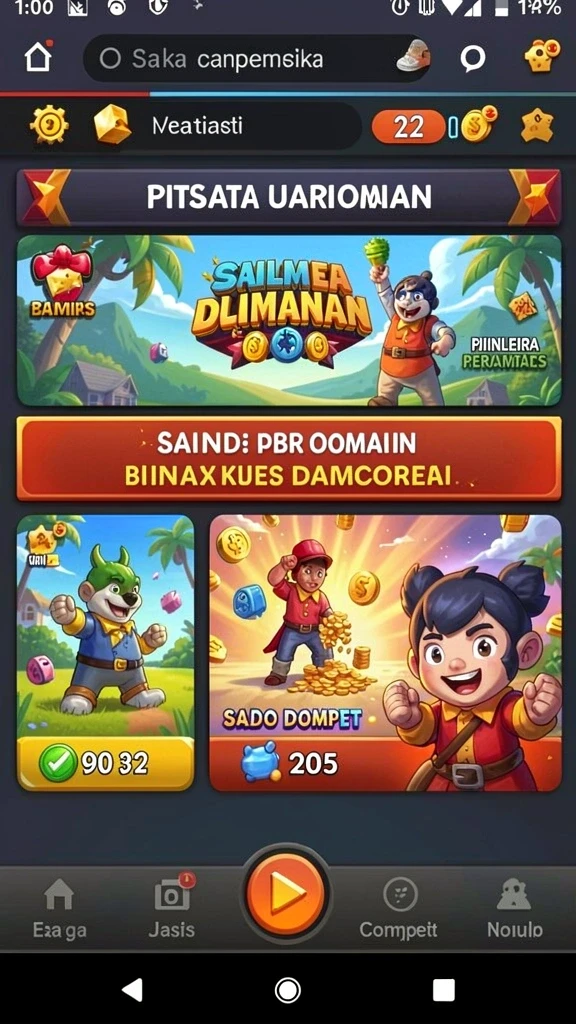 Interaksi pemain dalam acara komunitas.