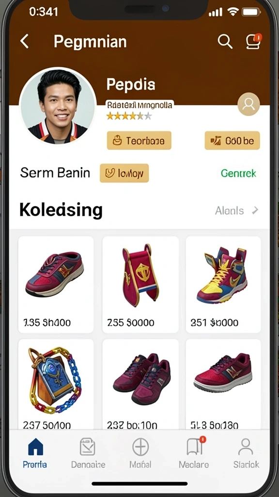 Menampilkan lingkungan game yang luas dan interaktif.