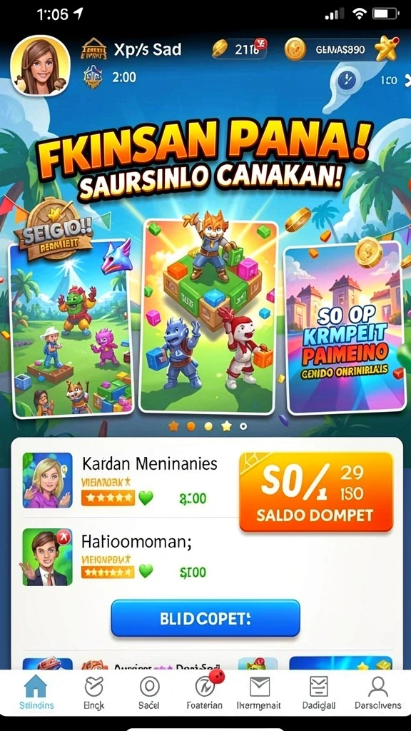 Komunitas aktif dengan fitur chat untuk interaksi pemain.