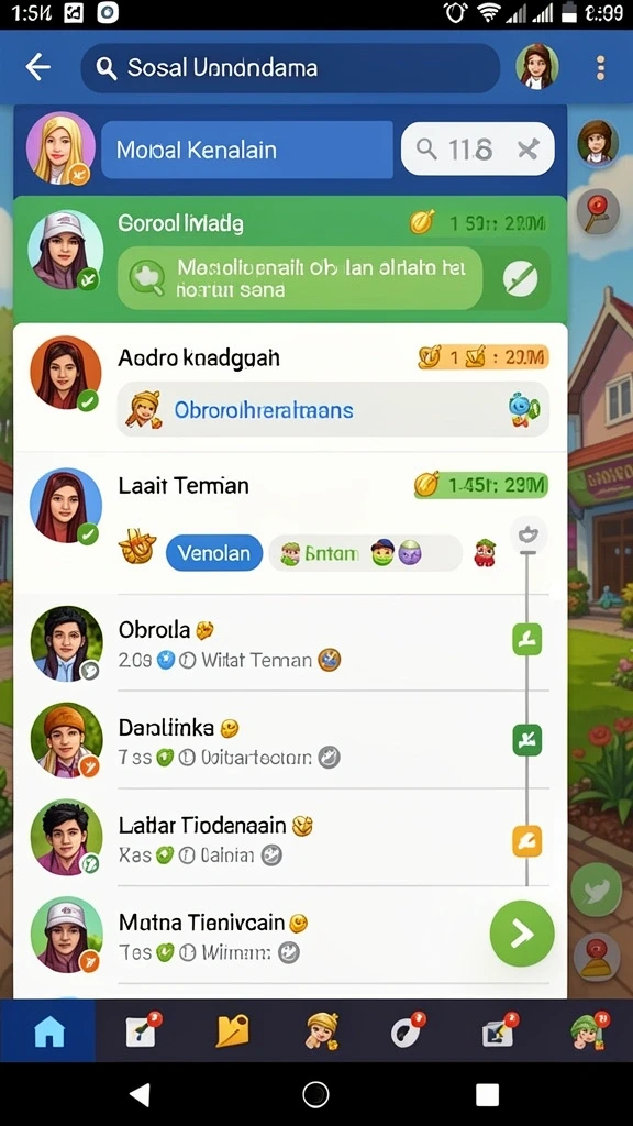 Tampilan antarmuka utama yang menarik.