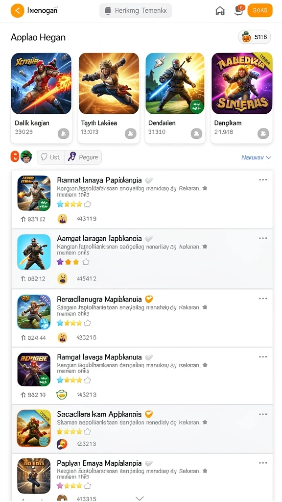 Karakter utama dalam aksi seru.