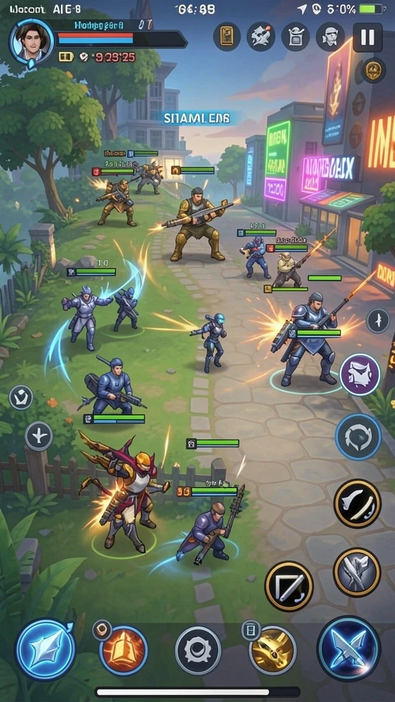 Screenshot menunjukkan fitur sosial untuk bermain dengan teman.