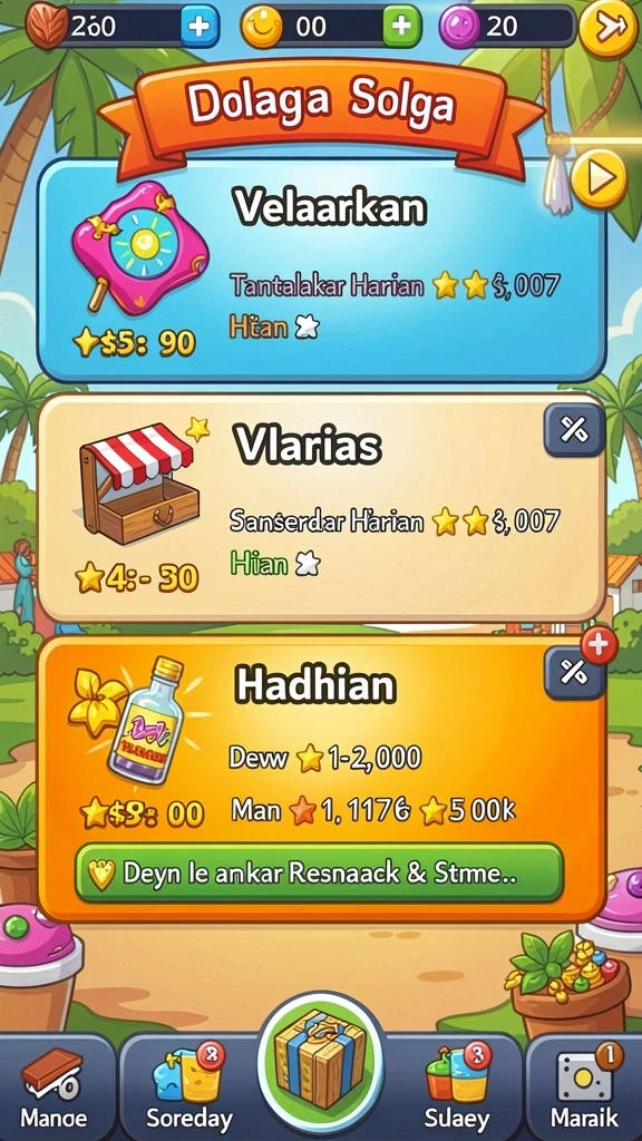Tampilan awal yang menarik dan mudah dinavigasi.