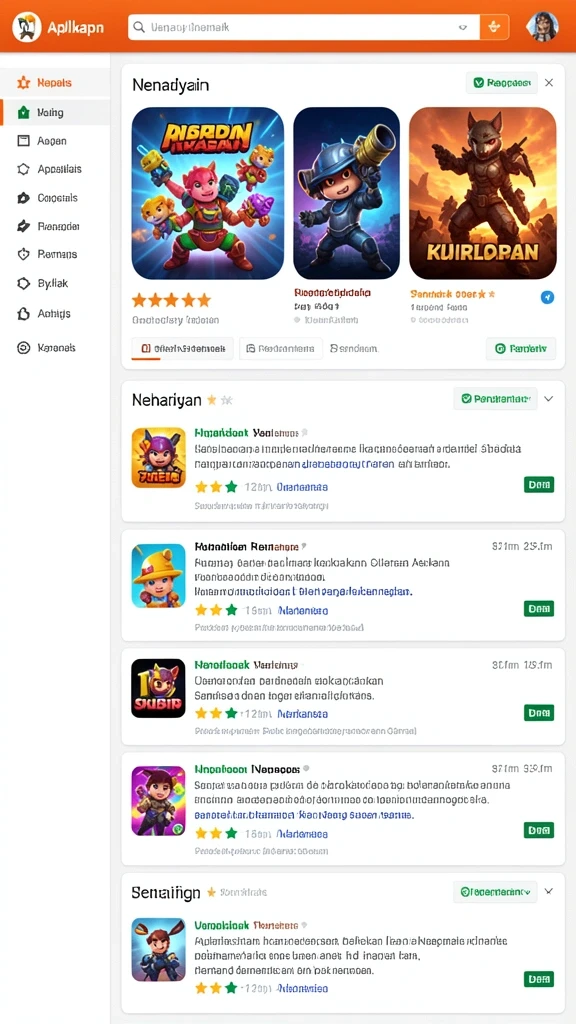 Tampilkan karakter dengan desain menarik.