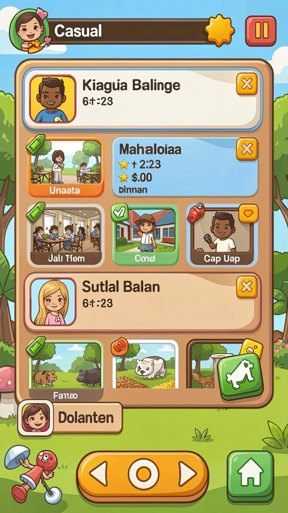 Screenshot menggambarkan antarmuka yang menarik dan intuitif.