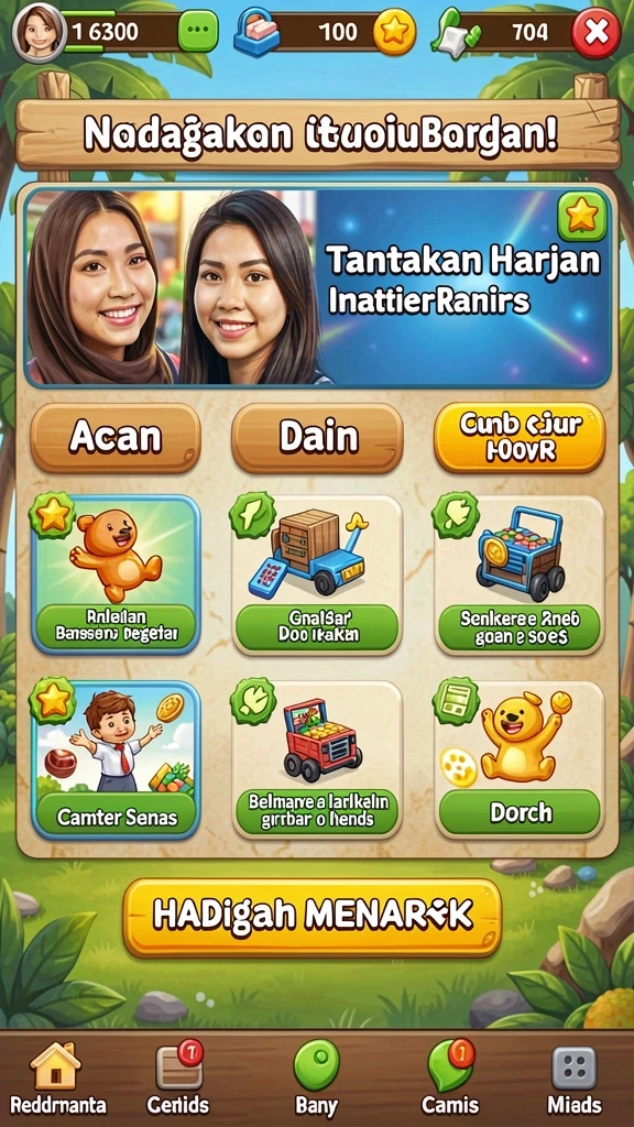 Tampilan antarmuka yang menarik dan modern.