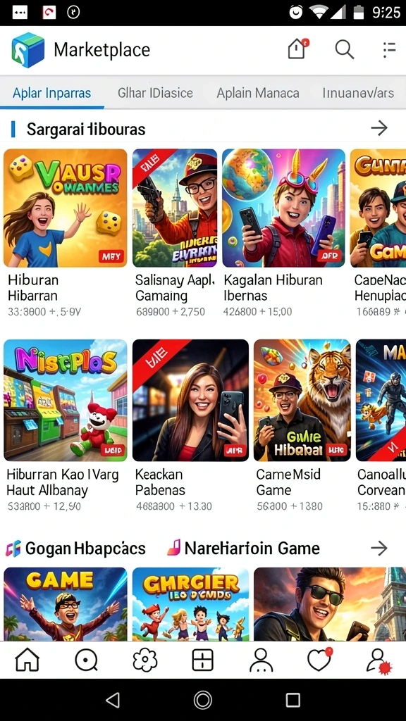 Tangkapan layar pertama menampilkan petualangan seru di dunia REZEGO.