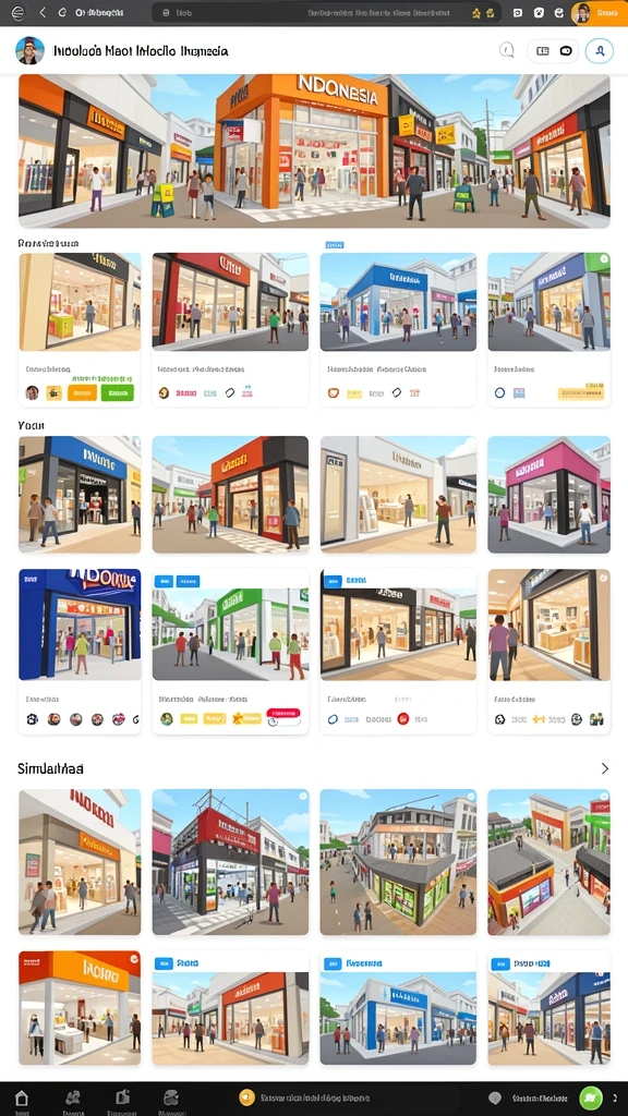 Tangkapan layar menampilkan berbagai item yang dapat dikoleksi pemain.