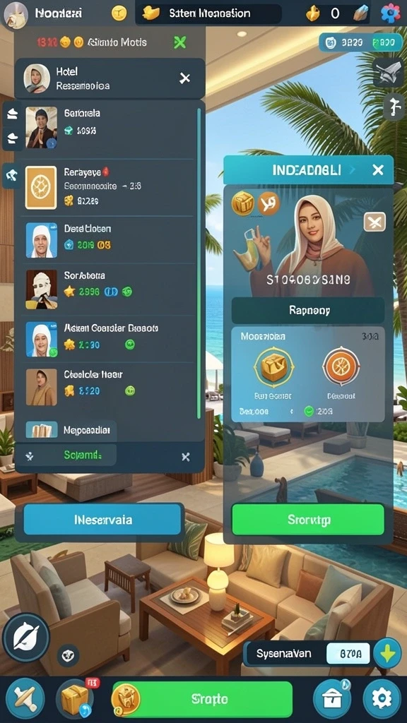 Tangkapan layar memperlihatkan mode multiplayer dengan pemain lain.