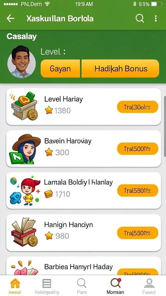 Tampilan awal aplikasi VISA89 yang menawan.